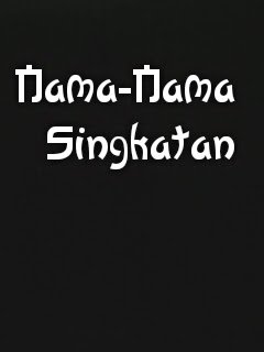 Nama-Nama Singkatan